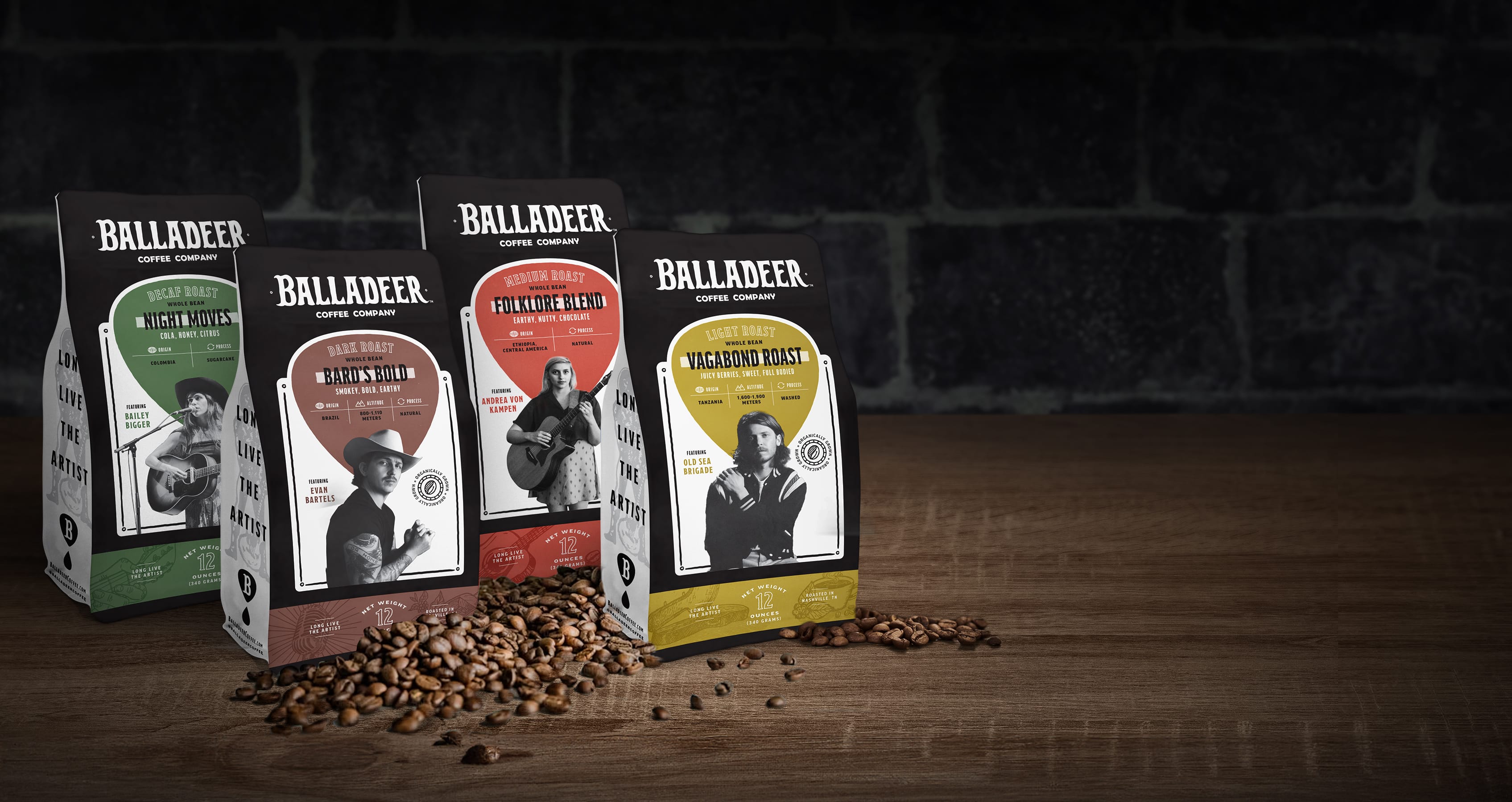Balladeer Coffee Roast Family